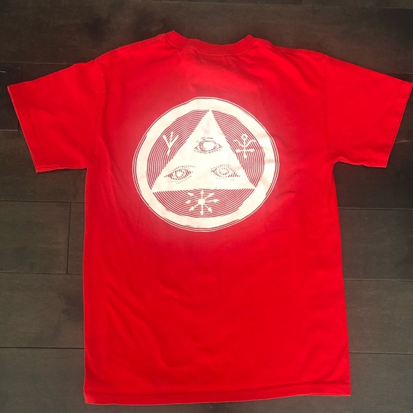 Red T-Shirt with Symbols - Picture 3 of 6